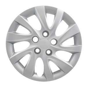 Coast to Coast Wheel Cover, 16 Inch, 10 Twist Spoke, Silver, Plastic, Set of 4, Bolt on – IWC50116S