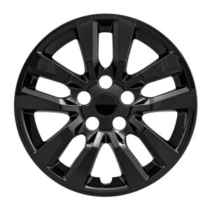 Coast to Coast Wheel Cover, 16 Inch, 10 Spoke, Gloss Black, Plastic, Set of 4, Bolt on – IWC50516BLK