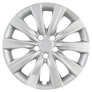 Coast to Coast Wheel Cover, 16 Inch, 10 Spoke, Silver, Plastic, Set of 4, Standard Leg – IWC50816S