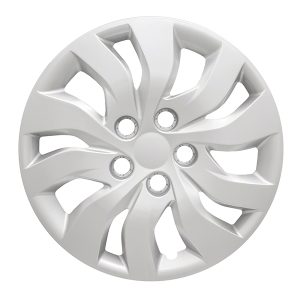 Coast to Coast Wheel Cover, 16 Inch, 10 Spoke, Silver, Plastic, Set of 4, Lug Covers – IWC51516S