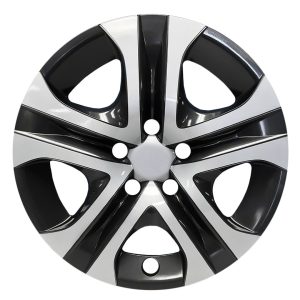 Coast to Coast Wheel Cover, 17 Inch, 5 Spoke, Silver/ Black, Plastic, Set of 4 – IWC51817SB