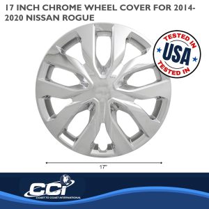 Coast to Coast Wheel Cover, 17 Inch, 10 Spoke, Chrome Plated, Plastic, Set of 4 – IWC51917C