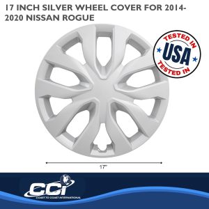 Coast to Coast Wheel Cover, 17 Inch, 10 Spoke, Silver, Plastic, Set of 4 – IWC51917S