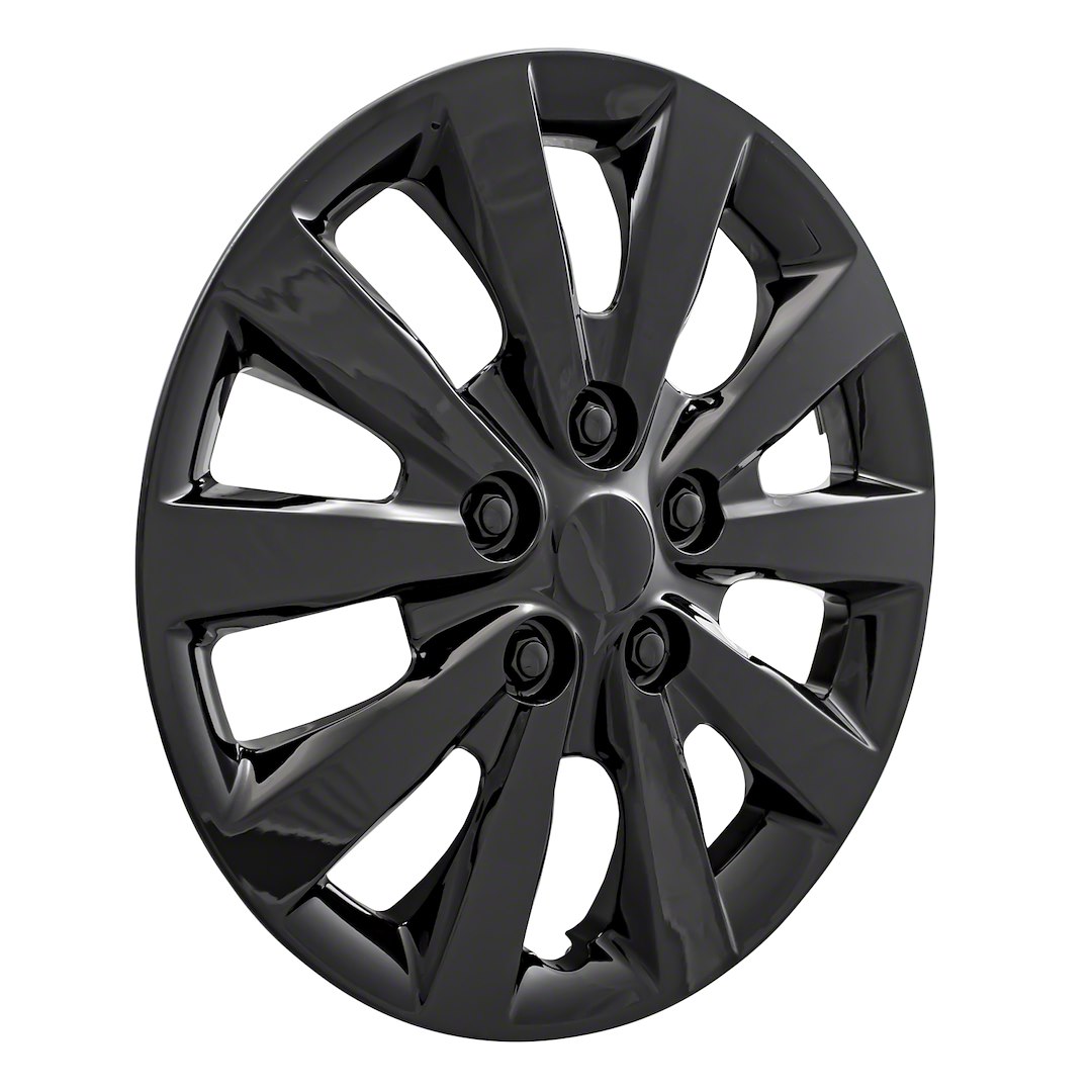 Coast to Coast Wheel Cover, 16 Inch, 10 Spoke, Gloss Black, Plastic, Set of 4 – IWC52116BLK
