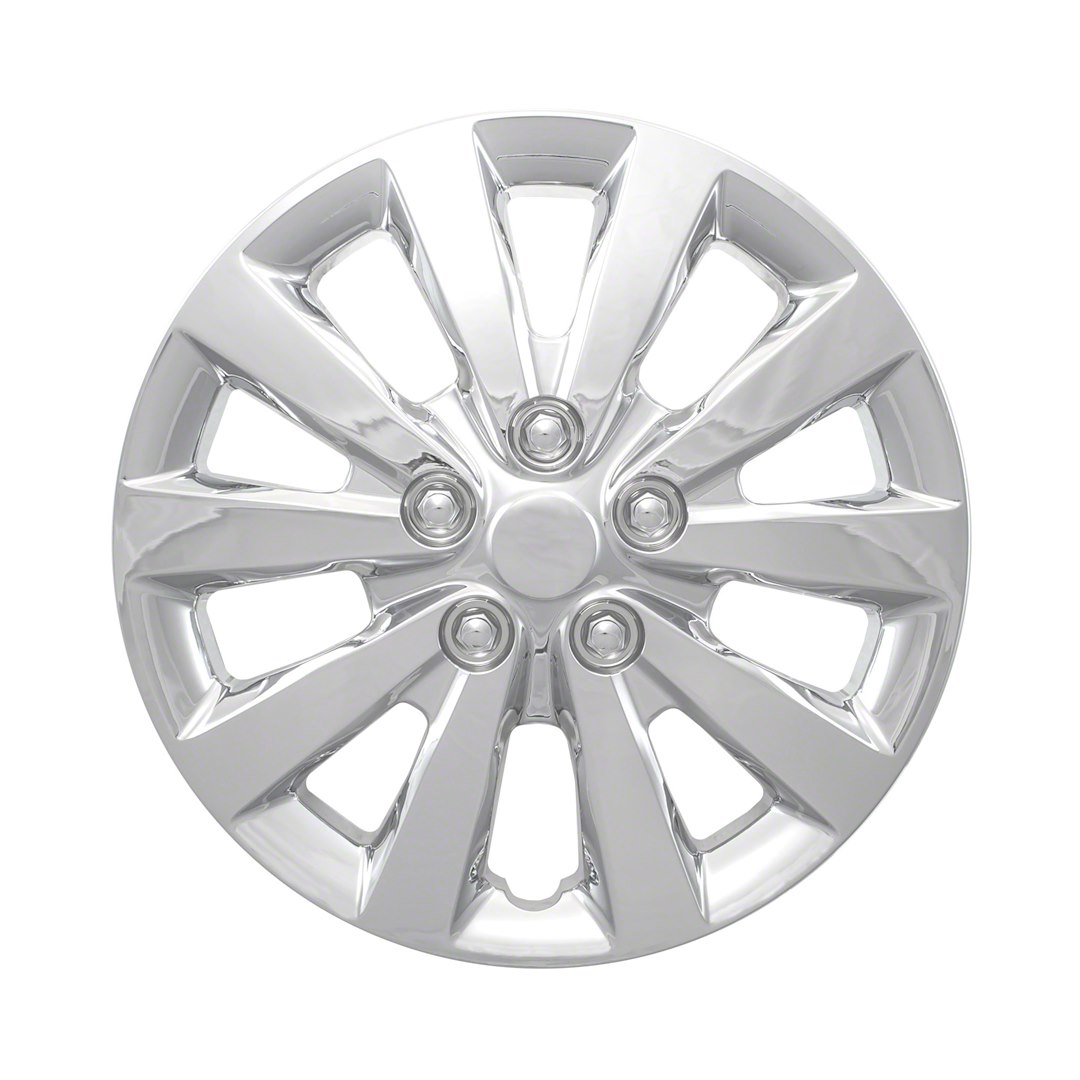 Coast to Coast Wheel Cover, 16 Inch, 10 Spoke, Chrome Plated, Plastic, Set of 4 – IWC52116C