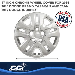 Coast to Coast Wheel Cover, 17 Inch, 10 Spoke, Chrome Plated, Plastic, Set of 4 – IWC52217C