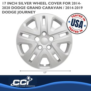 Coast to Coast Wheel Cover, 17 Inch, 10 Spoke, Silver, Plastic, Set of 4 – IWC52217S