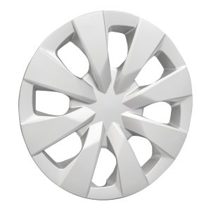 Coast to Coast Wheel Cover, 15 Inch, Eight Spoke, Painted Silver, ABS Plastic, Set of 4 – IWC52715S