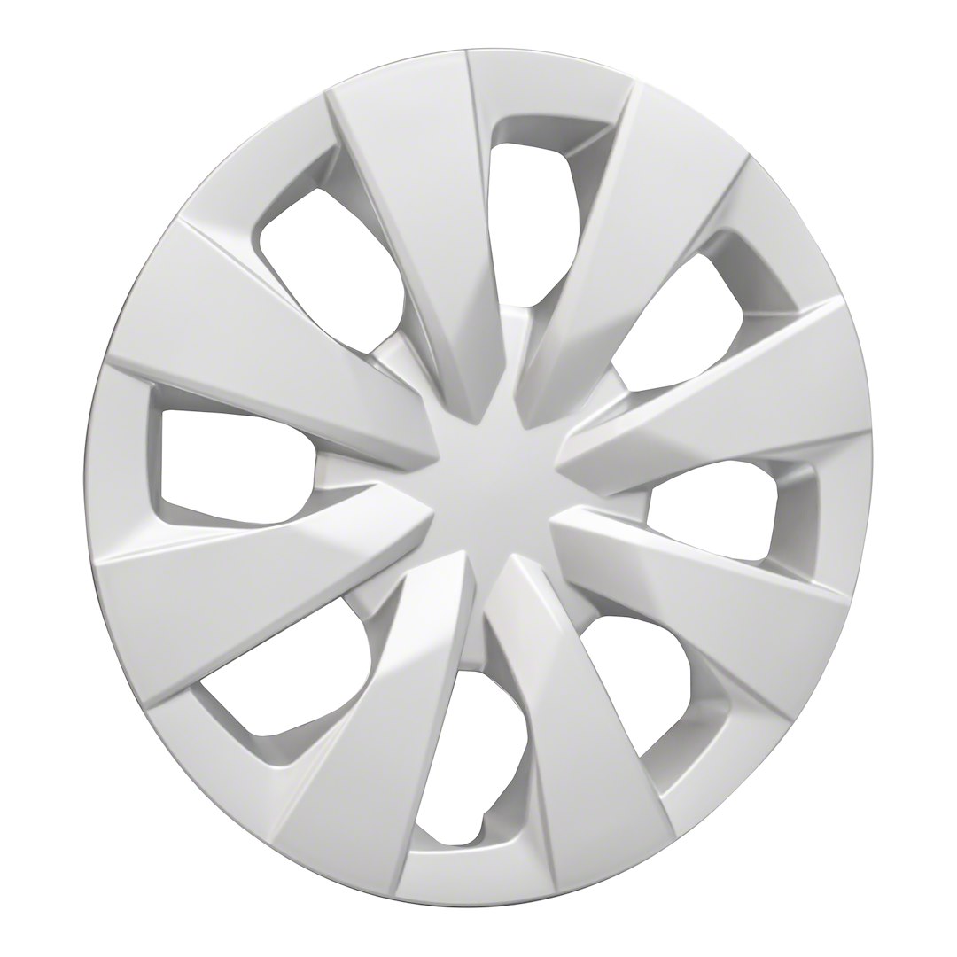 Coast to Coast Wheel Cover, 15 Inch, Eight Spoke, Painted Silver, ABS Plastic, Set of 4 – IWC52715S