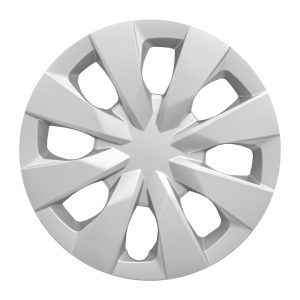 Coast to Coast Wheel Cover, 15 Inch, Eight Spoke, Painted Silver, ABS Plastic, Set of 4 – IWC52715S
