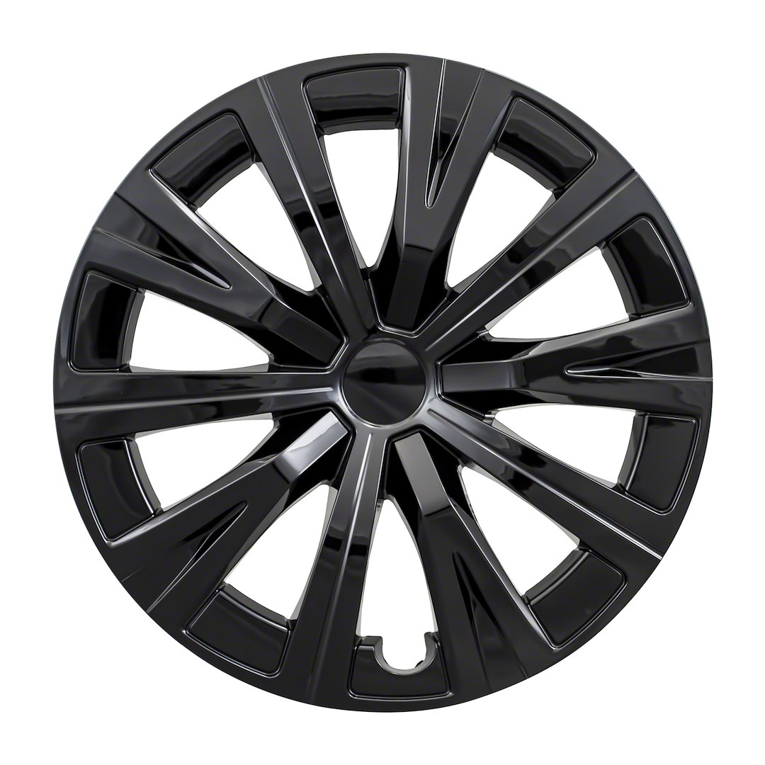 Coast to Coast Wheel Cover, 16 Inch, 10 Spoke, Gloss Black, Plastic, Set of 4 – IWC53016BLK