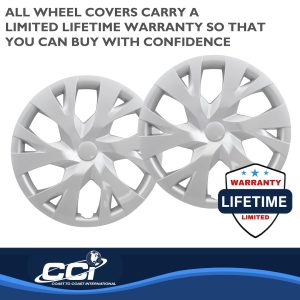 Coast to Coast Wheel Cover, 14 Inch, 6 Y Spoke, Silver, Plastic, Set of 4 – IWC53314S