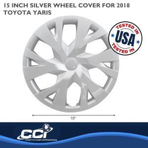 Coast to Coast Wheel Cover, 15 Inch, 6 Y Spoke, Silver, Plastic, Set of 4 – IWC53315S