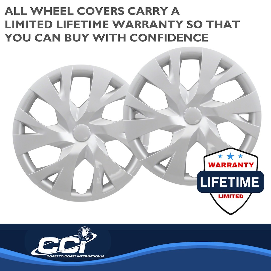 Coast to Coast Wheel Cover, 16 Inch, 6 Y Spoke, Silver, Plastic, Set of 4 – IWC53316S