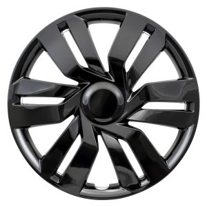 Coast to Coast Wheel Cover, 17 Inch, 6 Double Spoke, Gloss Black, Plastic, Set of 4, Universal – IWC53417BLK
