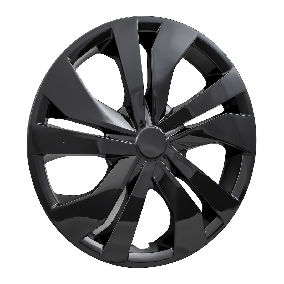 Coast to Coast Wheel Cover, 15 Inch, 5 Split Spoke, Gloss Black, Plastic, Set of 4 – IWC53515BLK