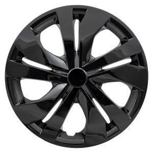 Coast to Coast Wheel Cover, 15 Inch, 5 Split Spoke, Gloss Black, Plastic, Set of 4 – IWC53515BLK