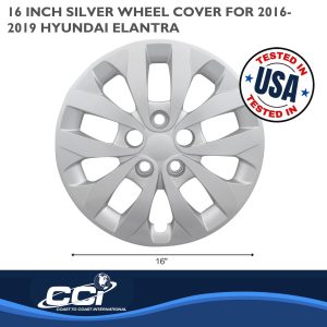 Coast to Coast Wheel Cover, 16 Inch, 10 Spoke, Silver, Plastic, Set of 4 – IWC53616S