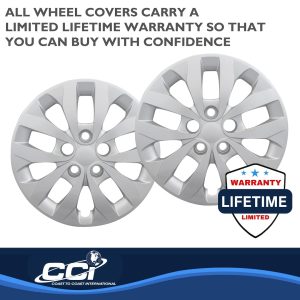 Coast to Coast Wheel Cover, 16 Inch, 10 Spoke, Silver, Plastic, Set of 4 – IWC53616S
