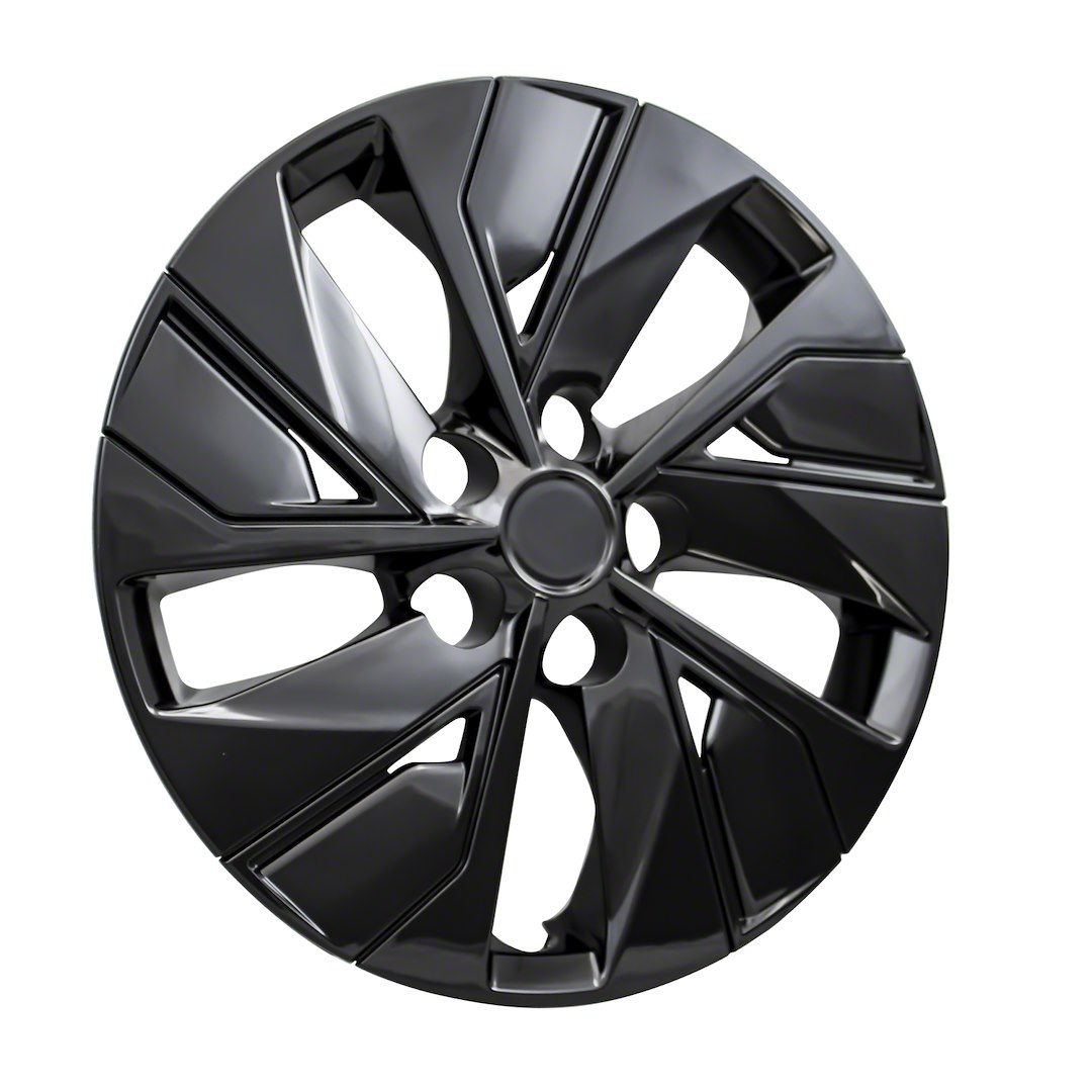 Coast to Coast Wheel Cover, 16 Inch, 5 Split Spoke, Painted, Gloss Black, Automotive Grade ABS, Set of 4, Fits Over and Into OEM Wheel – IWC53816BLK