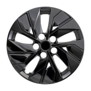Coast to Coast Wheel Cover, 16 Inch, 5 Split Spoke, Painted, Gloss Black, Automotive Grade ABS, Set of 4, Fits Over and Into OEM Wheel – IWC53816BLK