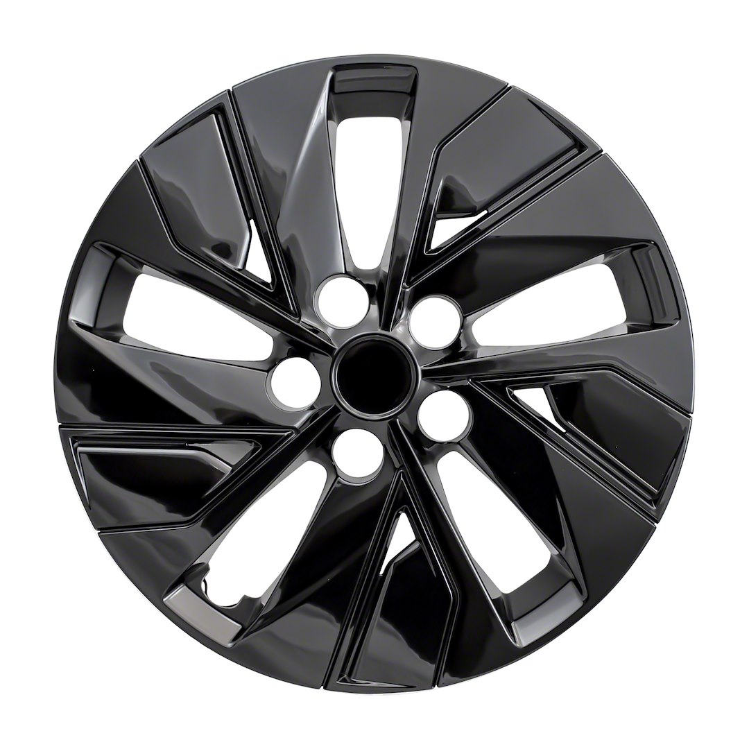 Coast to Coast Wheel Cover, 16 Inch, 5 Split Spoke, Painted, Gloss Black, Automotive Grade ABS, Set of 4, Fits Over and Into OEM Wheel – IWC53816BLK