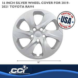 Coast to Coast Wheel Cover, 17 Inch, 6 Spoke, Silver, Plastic, Set of 4 – IWC53917S