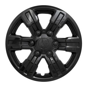 Coast to Coast Wheel Cover, 16 Inch, 6 Spoke, Painted, Gloss Black, ABS Plastic, Set of 4 – IWC54016BLK