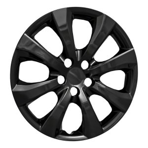 Coast to Coast Wheel Cover, 16 Inch, Eight Spoke, Painted Glossy Black, ABS Plastic, Set of 4 – IWC54216BLK