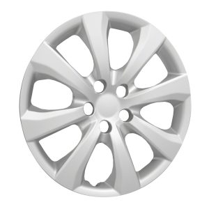Coast to Coast Wheel Cover, 16 Inch, Eight Spoke, Painted Silver, ABS Plastic, Set of 4 – IWC54216S