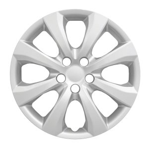 Coast to Coast Wheel Cover, 16 Inch, Eight Spoke, Painted Silver, ABS Plastic, Set of 4 – IWC54216S