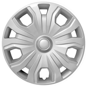 Coast to Coast Wheel Cover, 16 Inch, 5 Split Spoke, Painted, Silver, Automotive Grade ABS, Set of 4, Fits Over and Into OEM Wheel – IWC54316S