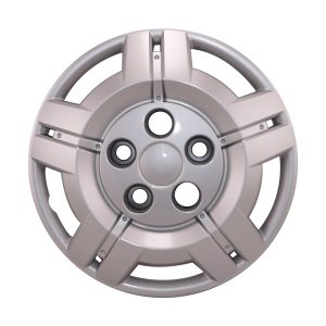 Coast to Coast Wheel Cover, 16 Inch, 5 Split Spoke, Painted, Silver, Automotive Grade ABS, Set of 4, Fits Over and Into OEM Wheel – IWC54516S