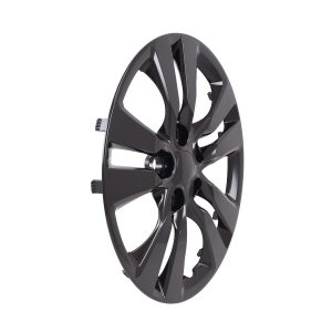 Coast to Coast Wheel Cover, 16 Inch, 5 Split Spoke, Painted, Gloss Black, ABS Plastic, Set of 4, Fits Over OEM Wheel – 54816BLK