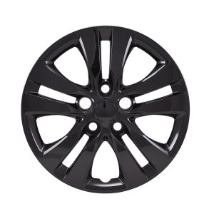 Coast to Coast Wheel Cover, 16 Inch, 5 Split Spoke, Painted, Gloss Black, ABS Plastic, Set of 4, Fits Over OEM Wheel – 54816BLK