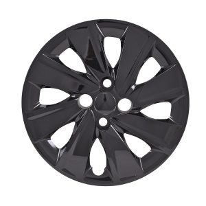 Coast to Coast Wheel Cover, 15 Inch, 8 Spoke, Painted, Gloss Black, ABS Plastic, Set of 4, Fits Over OEM Wheel – 54915BLK