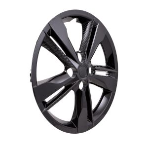 Coast to Coast Wheel Cover, 16 Inch, 5 Double Spoke, Painted, Gloss Black, Automotive Grade ABS, Set of 4 – IWC55216BLK