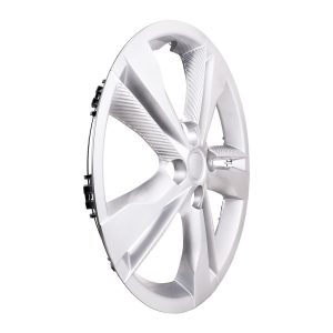 Coast to Coast Wheel Cover, 16 Inch, 5 Double Spoke, Painted, Silver, Automotive Grade ABS, Set of 4 – IWC55216S