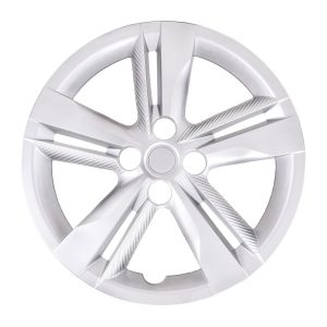 Coast to Coast Wheel Cover, 16 Inch, 5 Double Spoke, Painted, Silver, Automotive Grade ABS, Set of 4 – IWC55216S