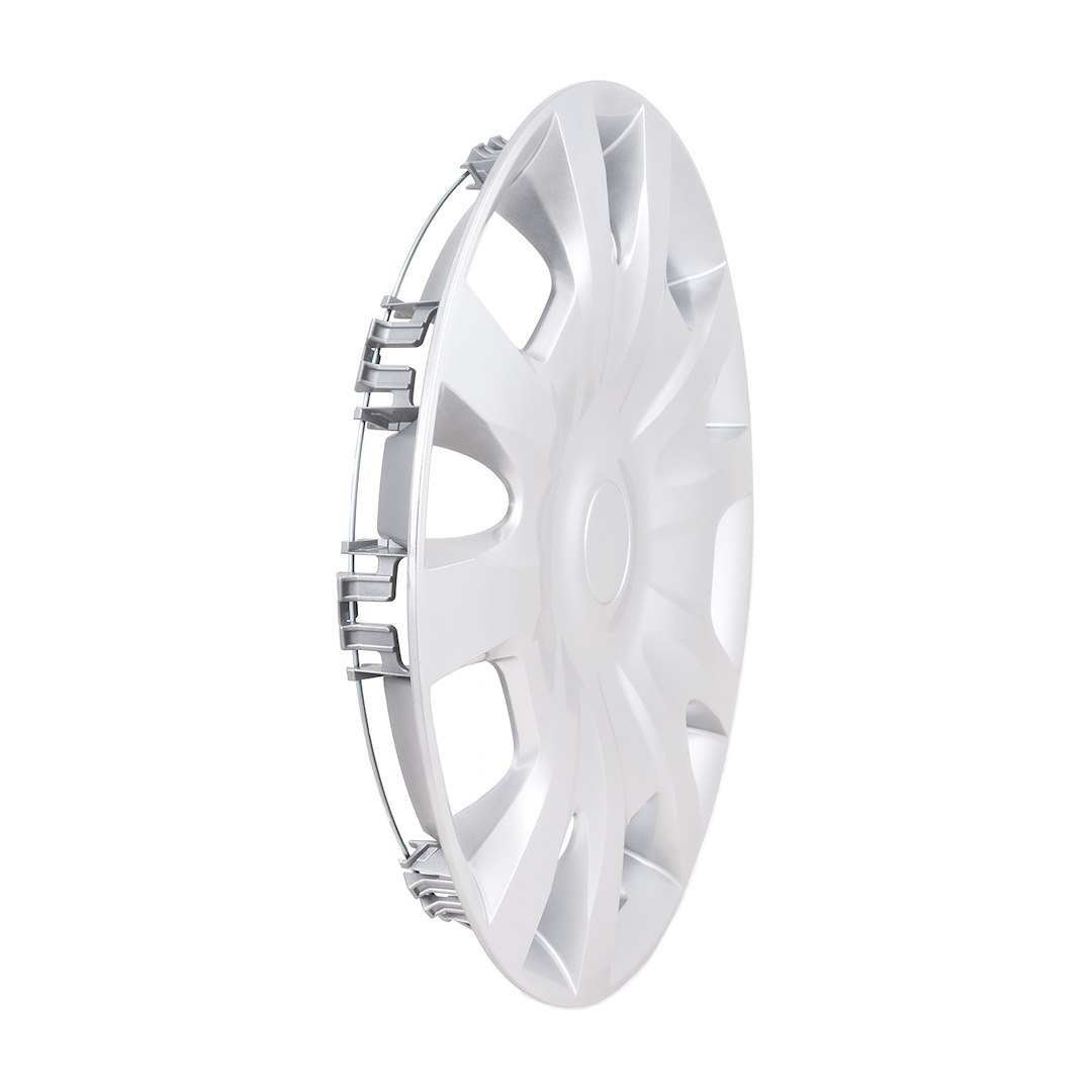 Coast to Coast Wheel Cover, 16 Inch, 10 Spoke, Painted, Silver, Automotive Grade ABS, Set of 4 – IWC55316S
