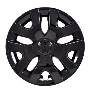 Coast to Coast Wheel Cover, 16 Inch, 5 Y Spoke, Painted, Gloss Black, Automotive Grade ABS, Set of 4, Fits Over OEM Steel Wheel – IWC55416BLK