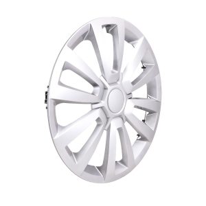 Coast to Coast Wheel Cover, 16 Inch, 12 Spoke, Painted, Silver, Automotive Grade ABS, Set of 4 – IWC55516S