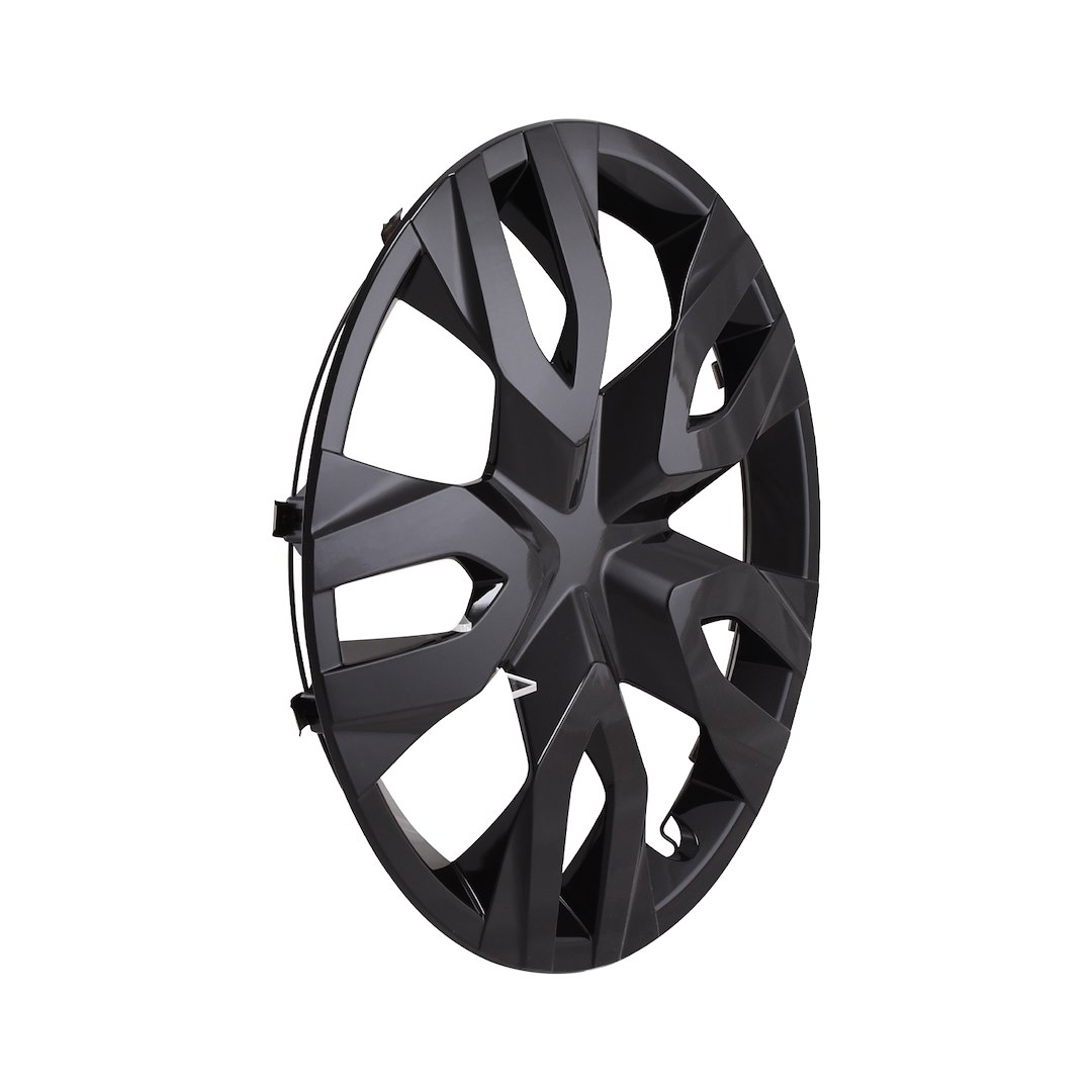 Coast to Coast Wheel Cover, 17 Inch, 7 Double Spoke, Painted, Gloss Black, Automotive Grade ABS, Set of 4 – IWC55617BLK
