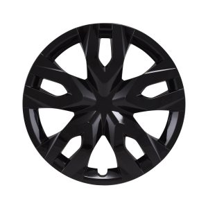 Coast to Coast Wheel Cover, 17 Inch, 7 Double Spoke, Painted, Gloss Black, Automotive Grade ABS, Set of 4 – IWC55617BLK