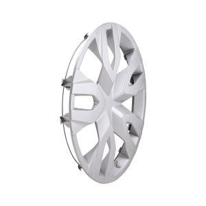 Coast to Coast Wheel Cover, 17 Inch, 7 Double Spoke, Painted, Silver, Automotive Grade ABS, Set of 4 – IWC55617S