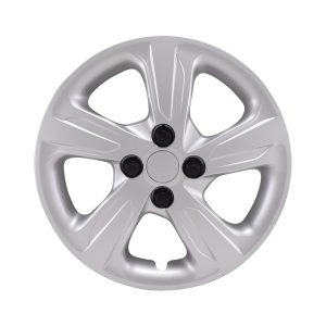 Coast to Coast Wheel Cover, 15 Inch, 5 Spoke, Painted, Silver, Automotive Grade ABS, Set of 4 – IWC55815S