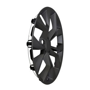 Coast to Coast Wheel Cover, 17 Inch, 10 Spokes, Painted, Black, ABS Plastic, Set of 4, Fits Over OEM Wheel – 56217BLK