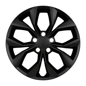 Coast to Coast Wheel Cover, 17 Inch, 10 Spokes, Painted, Black, ABS Plastic, Set of 4, Fits Over OEM Wheel – 56217BLK