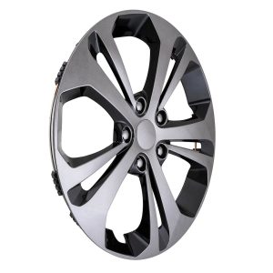 Coast to Coast Wheel Cover, 17 Inch, 10 Spokes, Painted, Gun Metal, ABS Plastic, Set of 4, Fits Over OEM Wheel – 56417GB