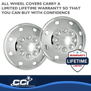 Coast to Coast Wheel Cover, 16 Inch, Stainless Steel, Set of 4 – IWCAL160SS